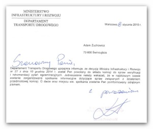 Nominacja do prac w MIR Warszawa
